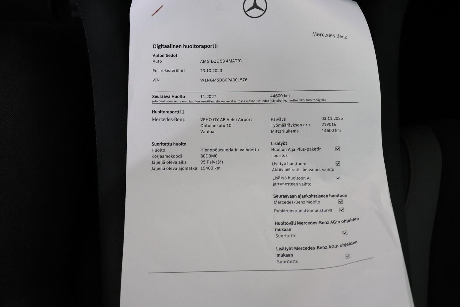 Mercedes-Benz EQE vaihtoauto