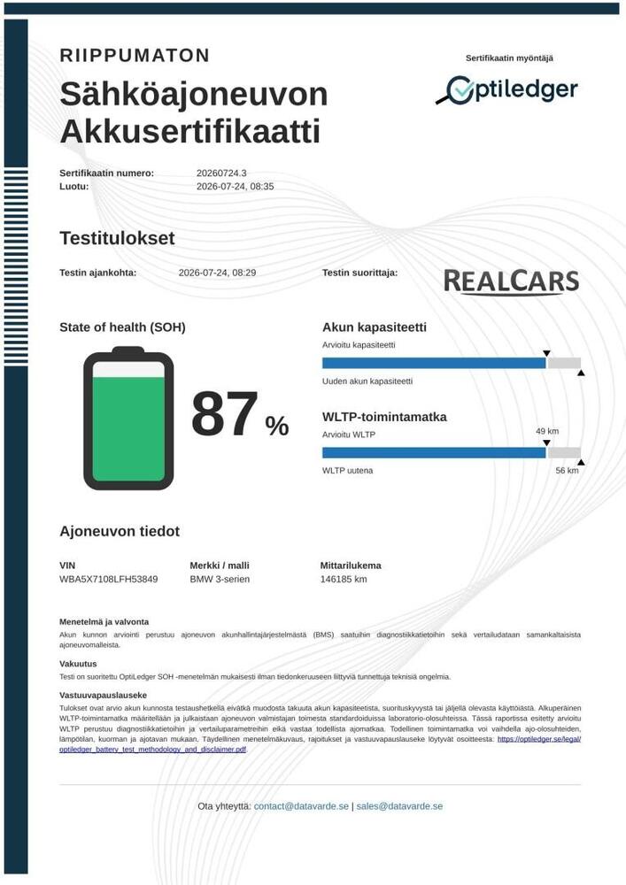 BMW 330 vaihtoauto