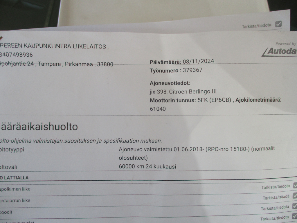 Citroën Berlingo vaihtoauto