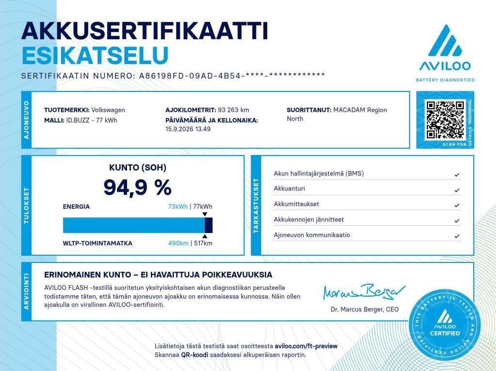 Volkswagen ID. Buzz vaihtoauto