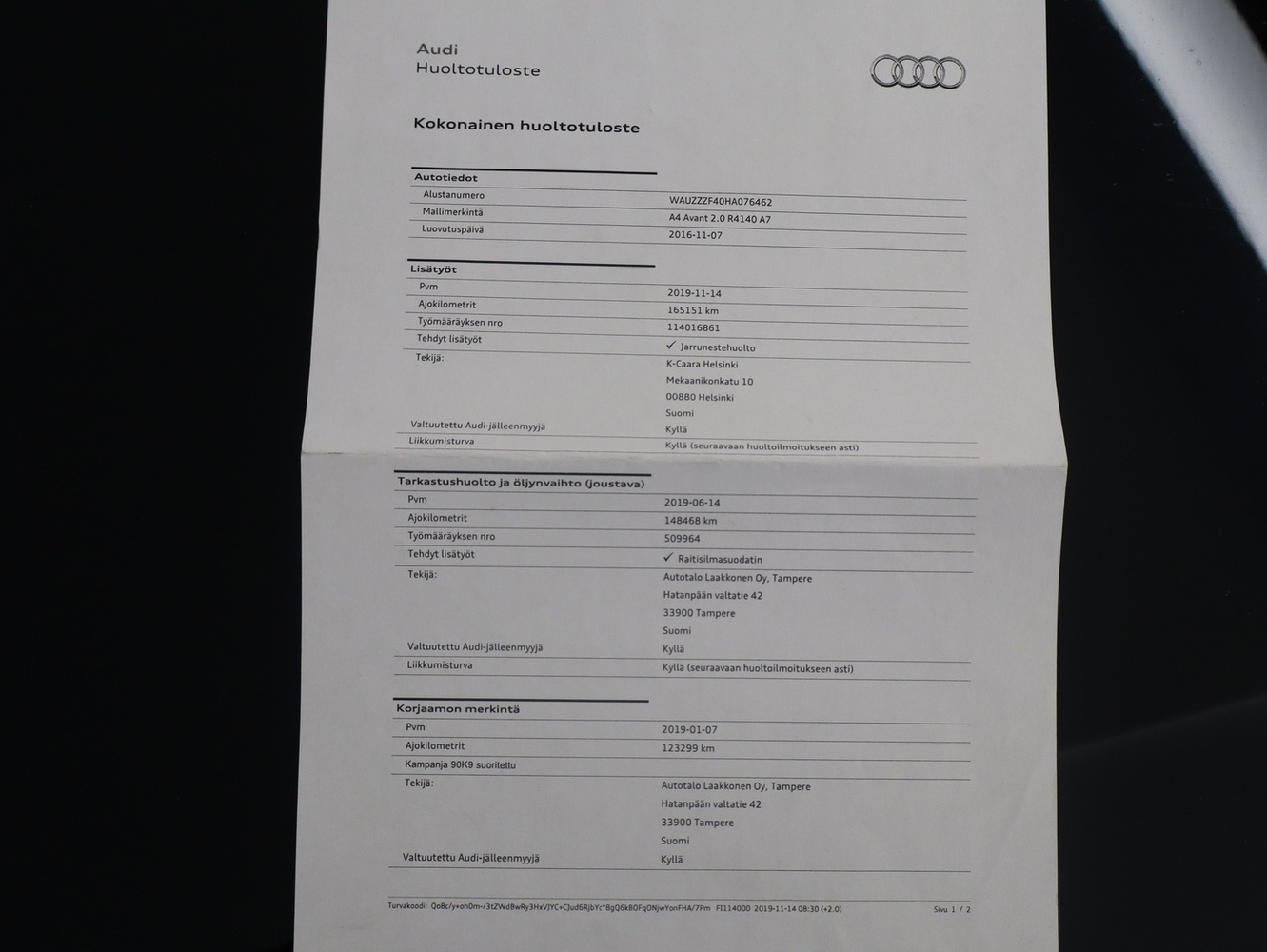 Audi A4 vaihtoauto