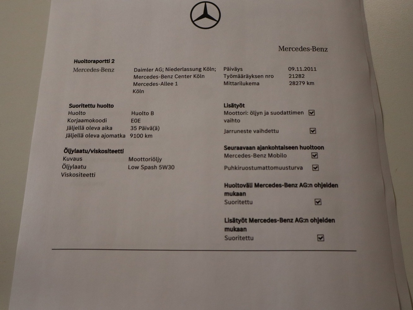 Mercedes-Benz E vaihtoauto