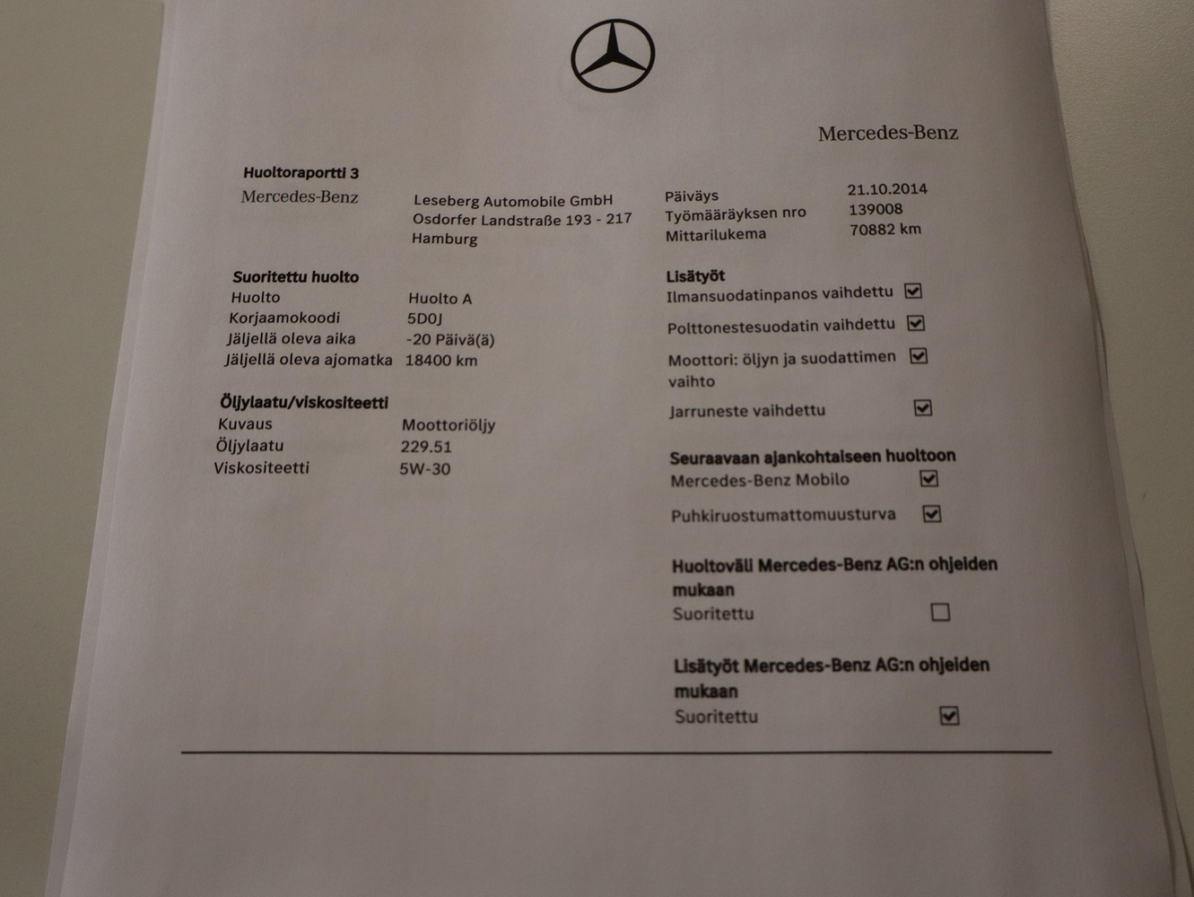 Mercedes-Benz E vaihtoauto