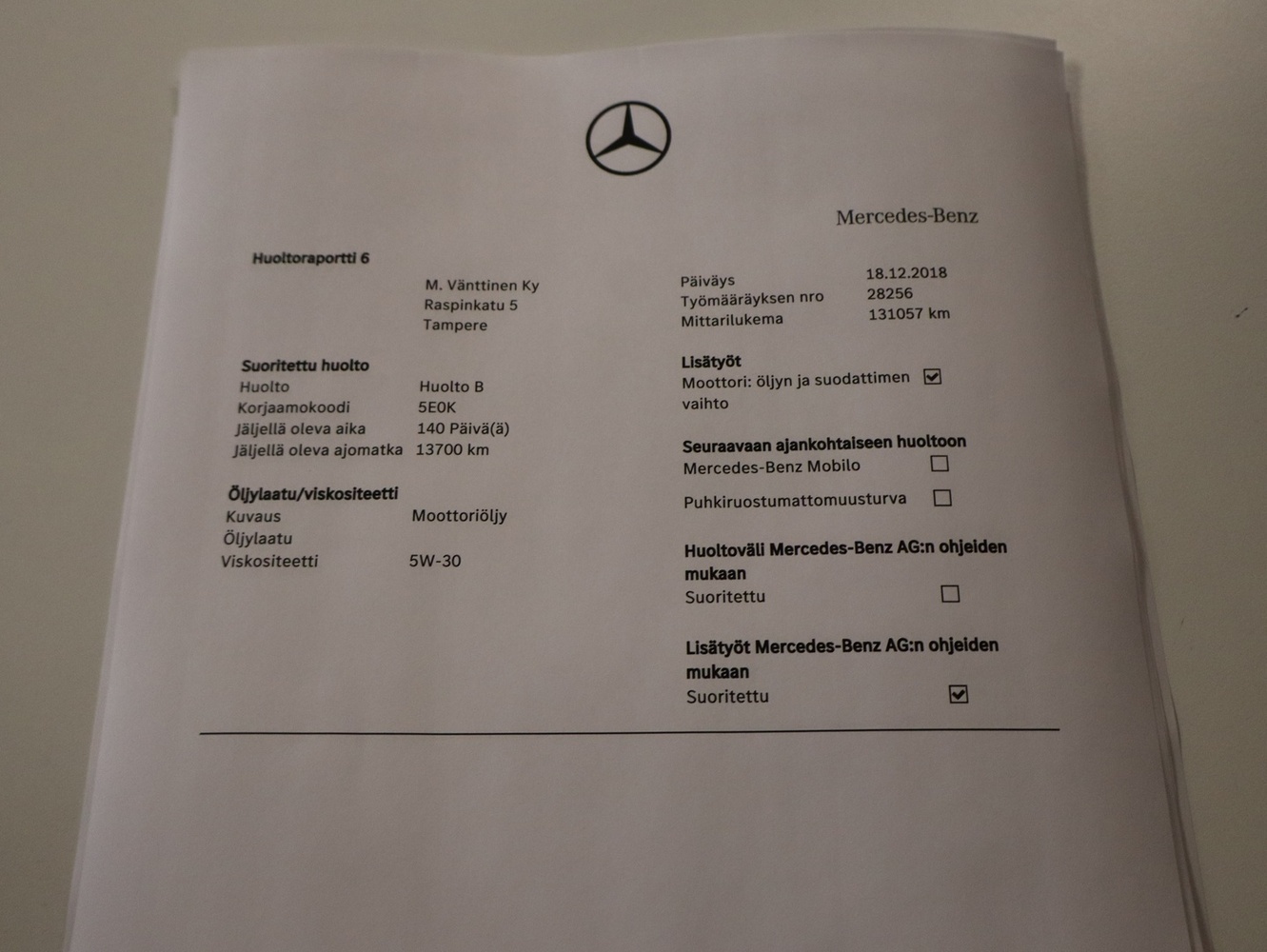 Mercedes-Benz E vaihtoauto