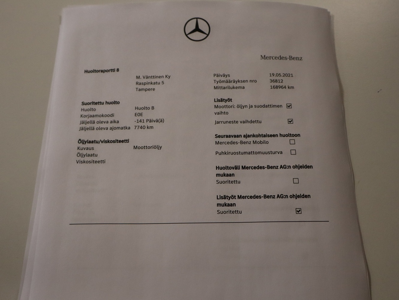Mercedes-Benz E vaihtoauto