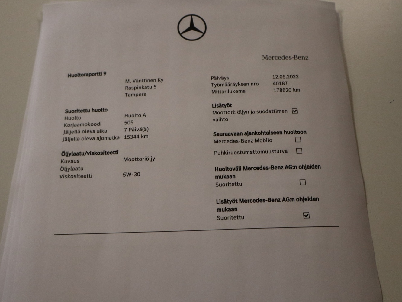 Mercedes-Benz E vaihtoauto