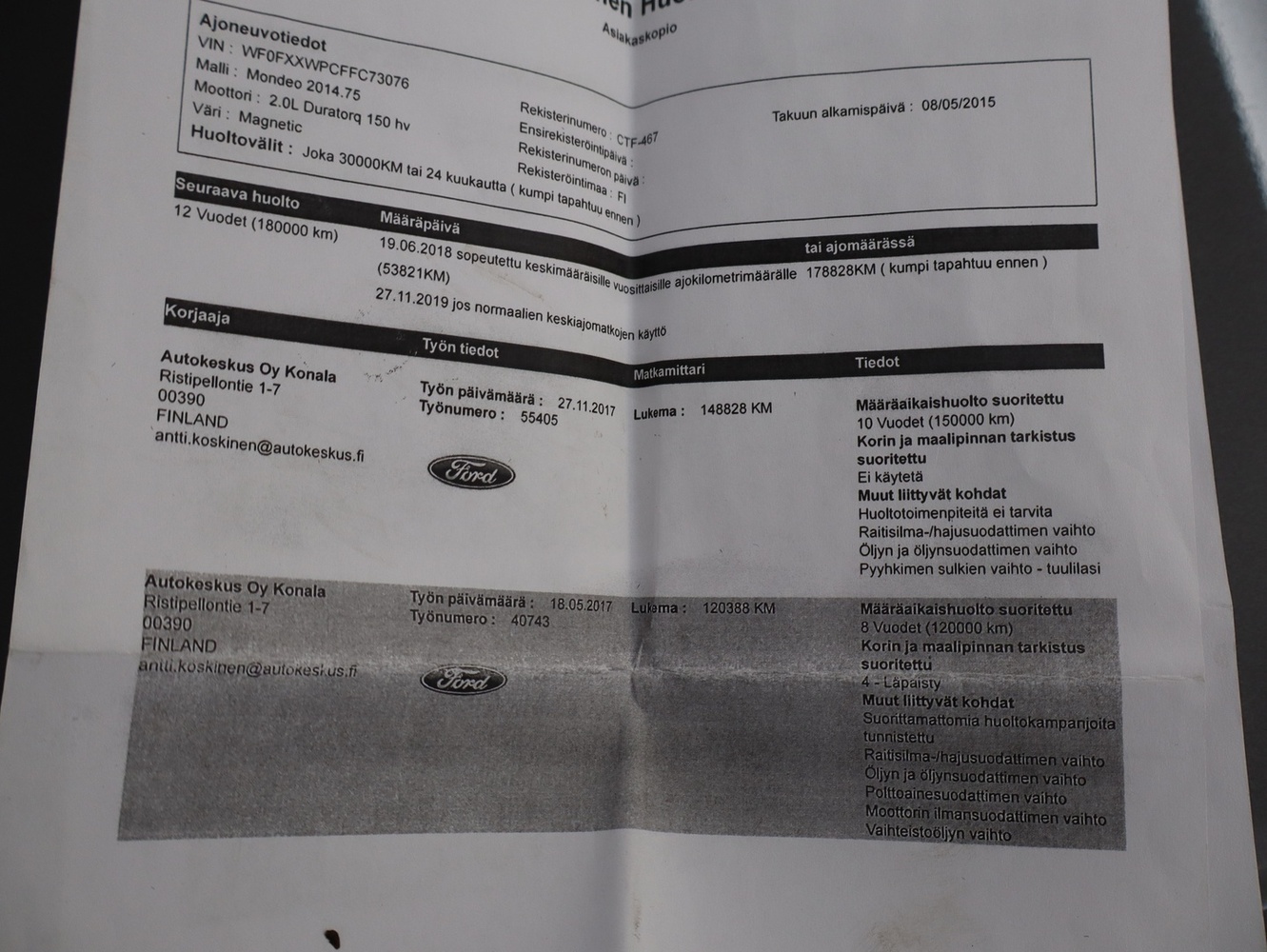 Ford Mondeo vaihtoauto