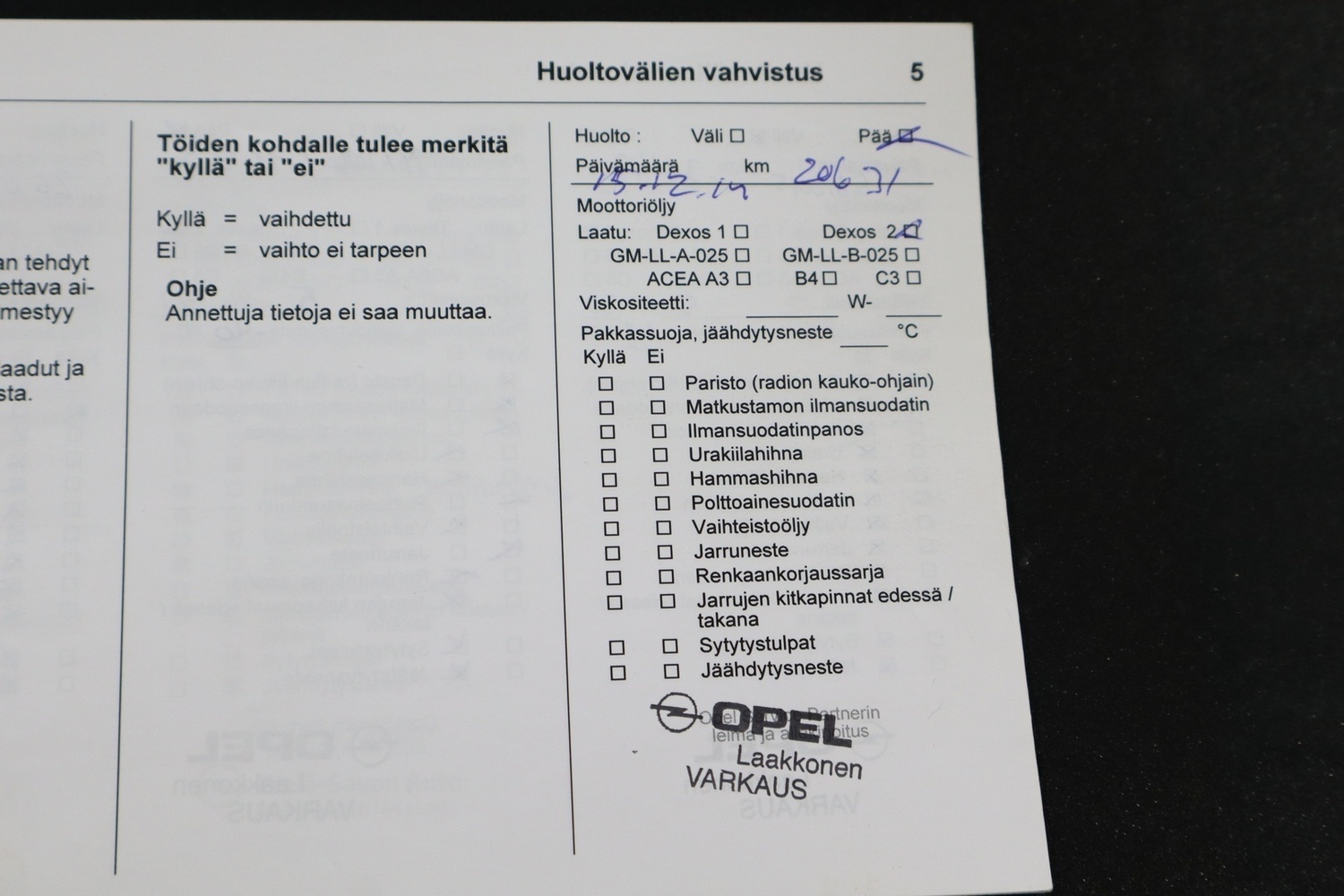 Opel Insignia vaihtoauto