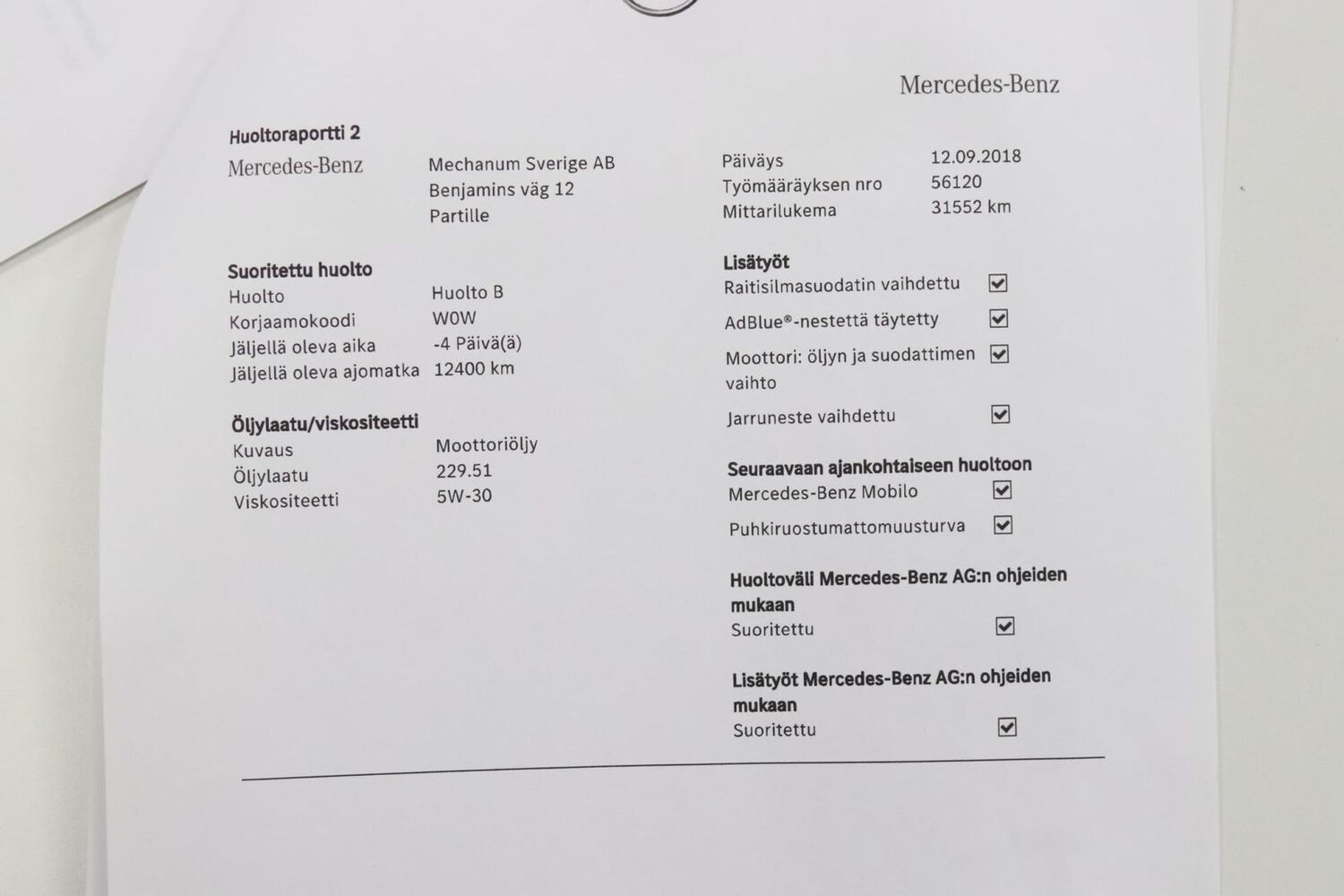 Mercedes-Benz C vaihtoauto