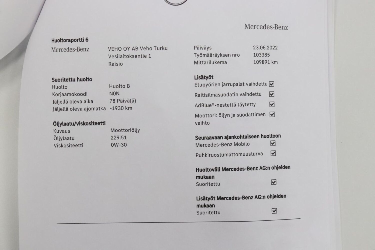 Mercedes-Benz C vaihtoauto