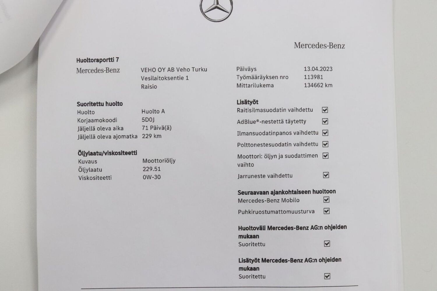 Mercedes-Benz C vaihtoauto