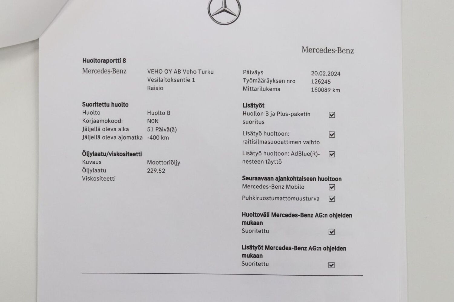 Mercedes-Benz C vaihtoauto
