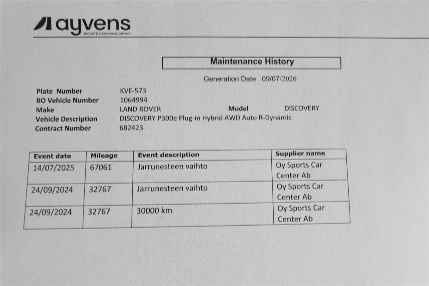 Land Rover Discovery Sport vaihtoauto