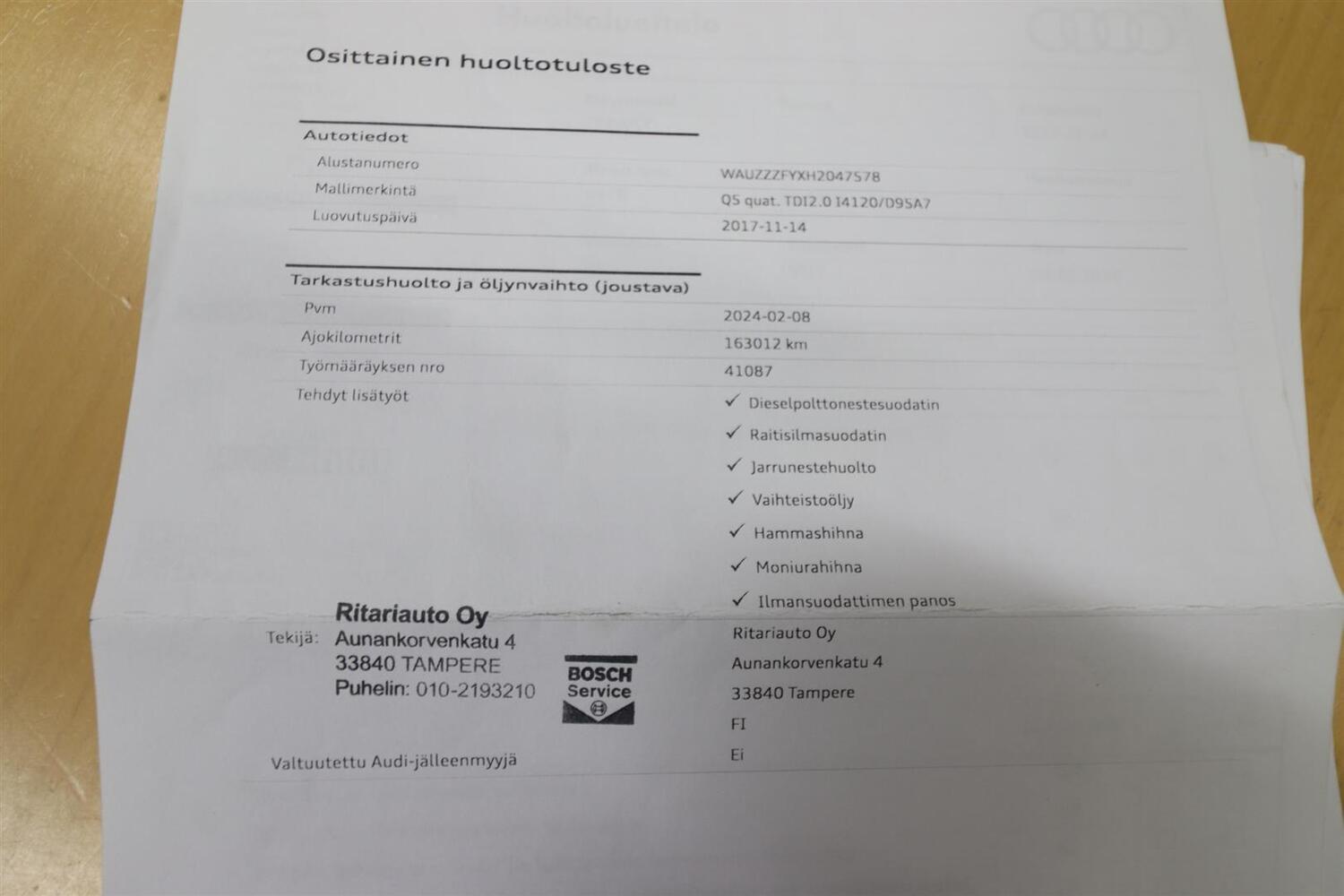 Audi Q5 vaihtoauto