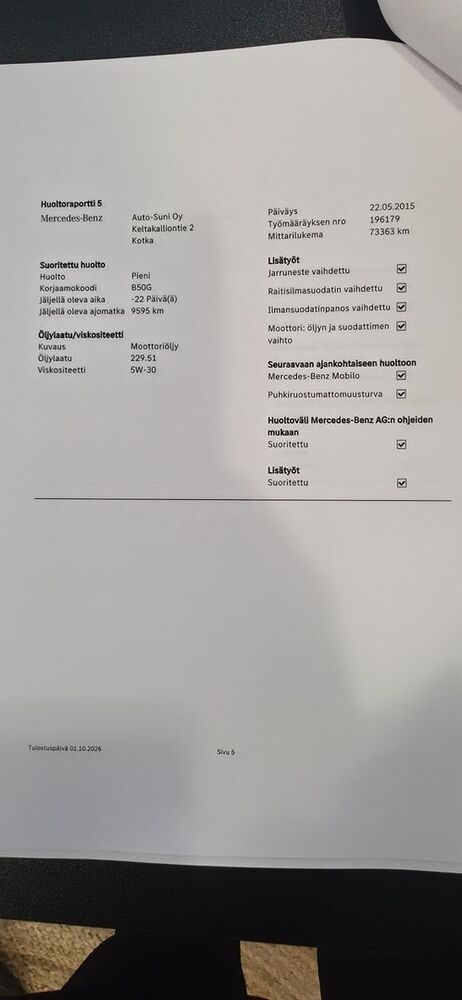 Mercedes-Benz B vaihtoauto