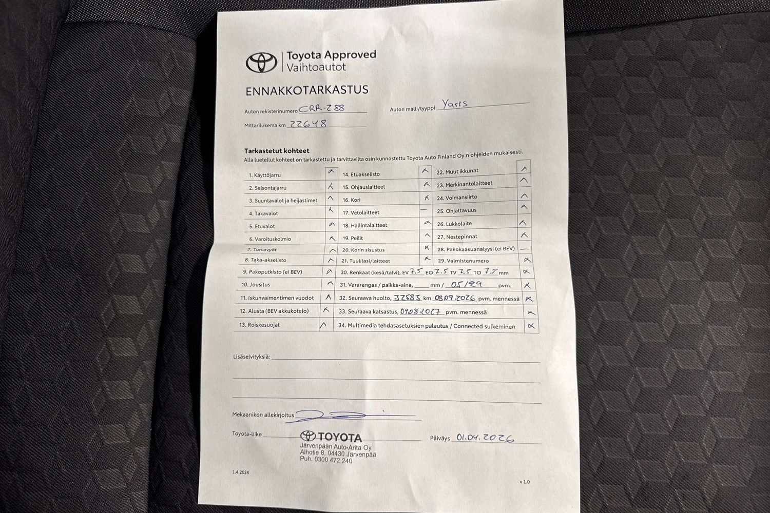 Toyota Yaris vaihtoauto