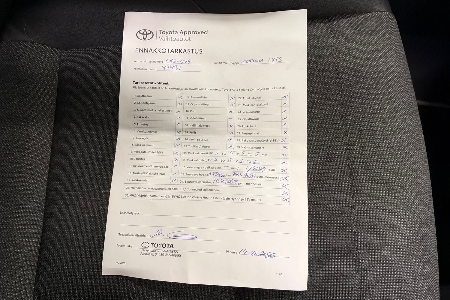 Toyota Corolla vaihtoauto