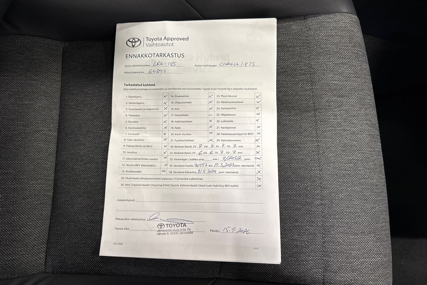 Toyota Corolla vaihtoauto