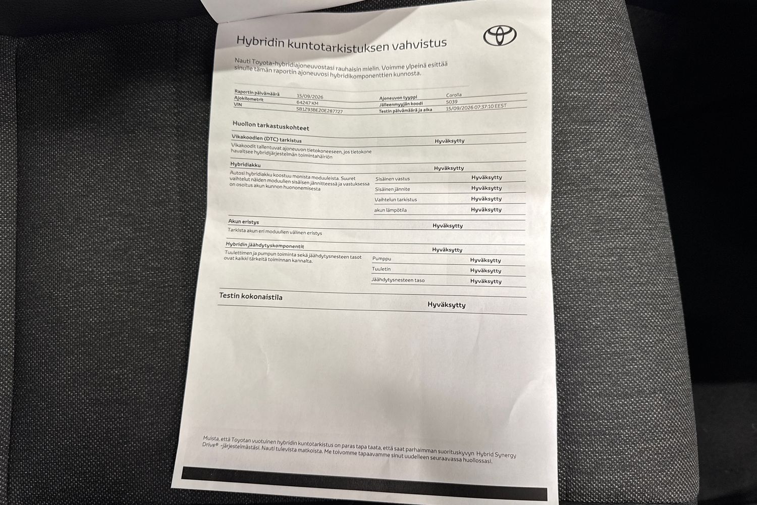 Toyota Corolla vaihtoauto