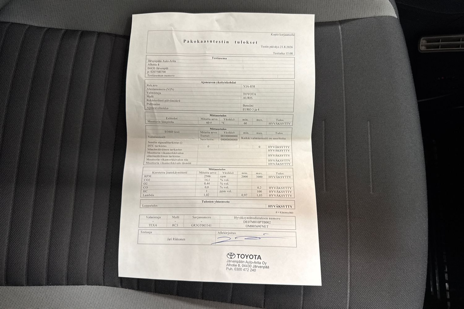Toyota Auris vaihtoauto