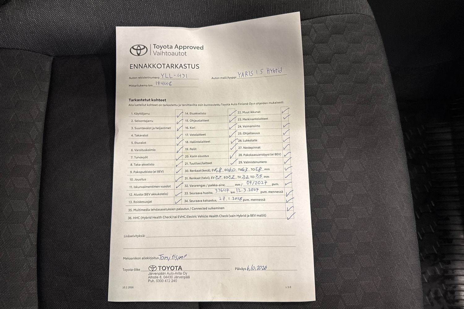 Toyota Yaris vaihtoauto