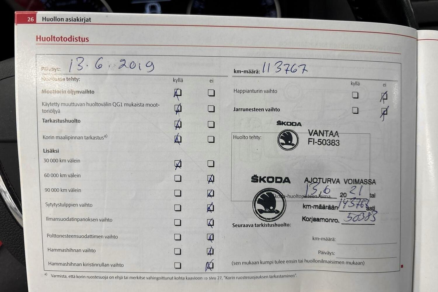 Skoda Octavia vaihtoauto