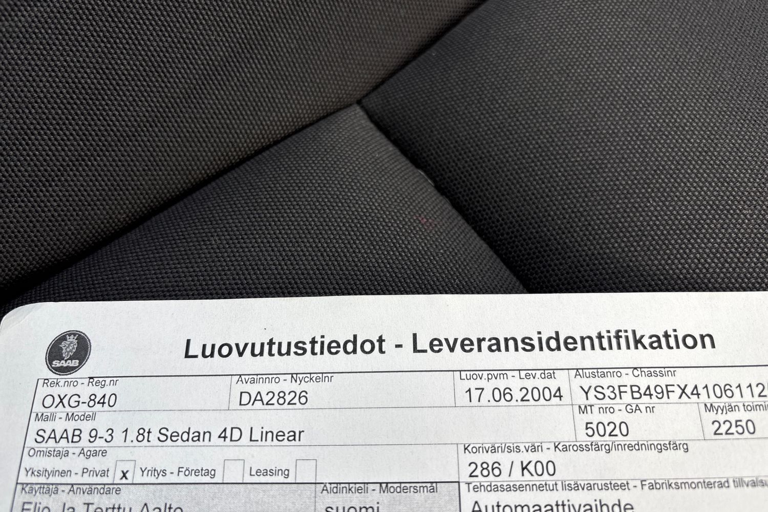 Saab 9-3 vaihtoauto