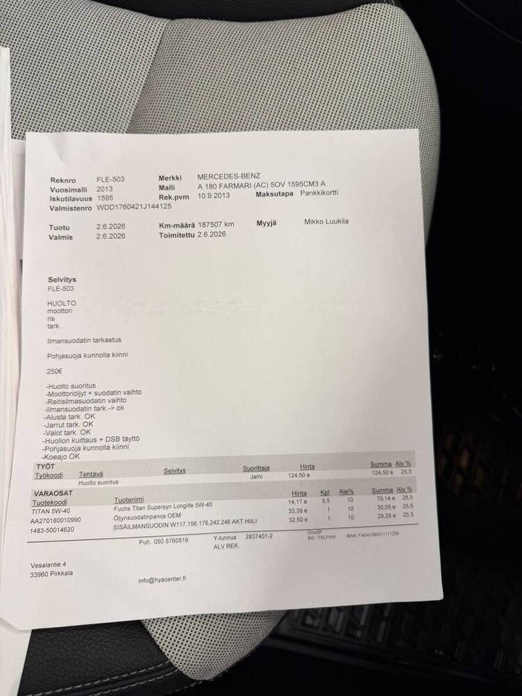 Mercedes-Benz A vaihtoauto