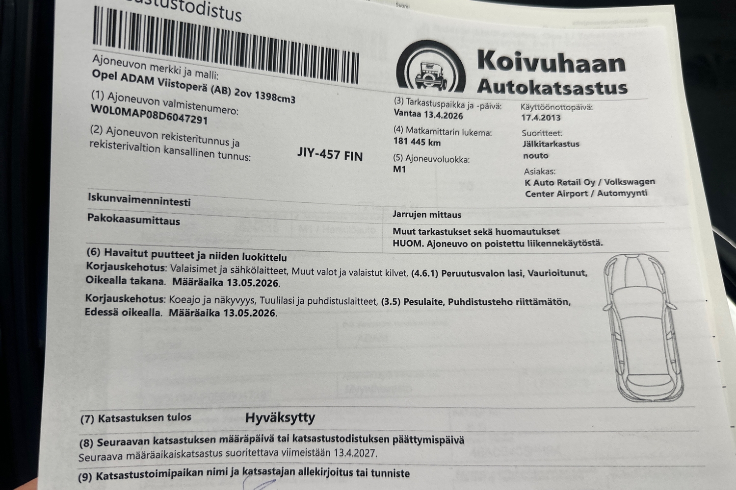 Opel Adam vaihtoauto