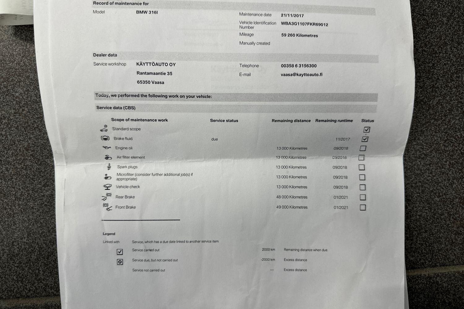 BMW 316 vaihtoauto