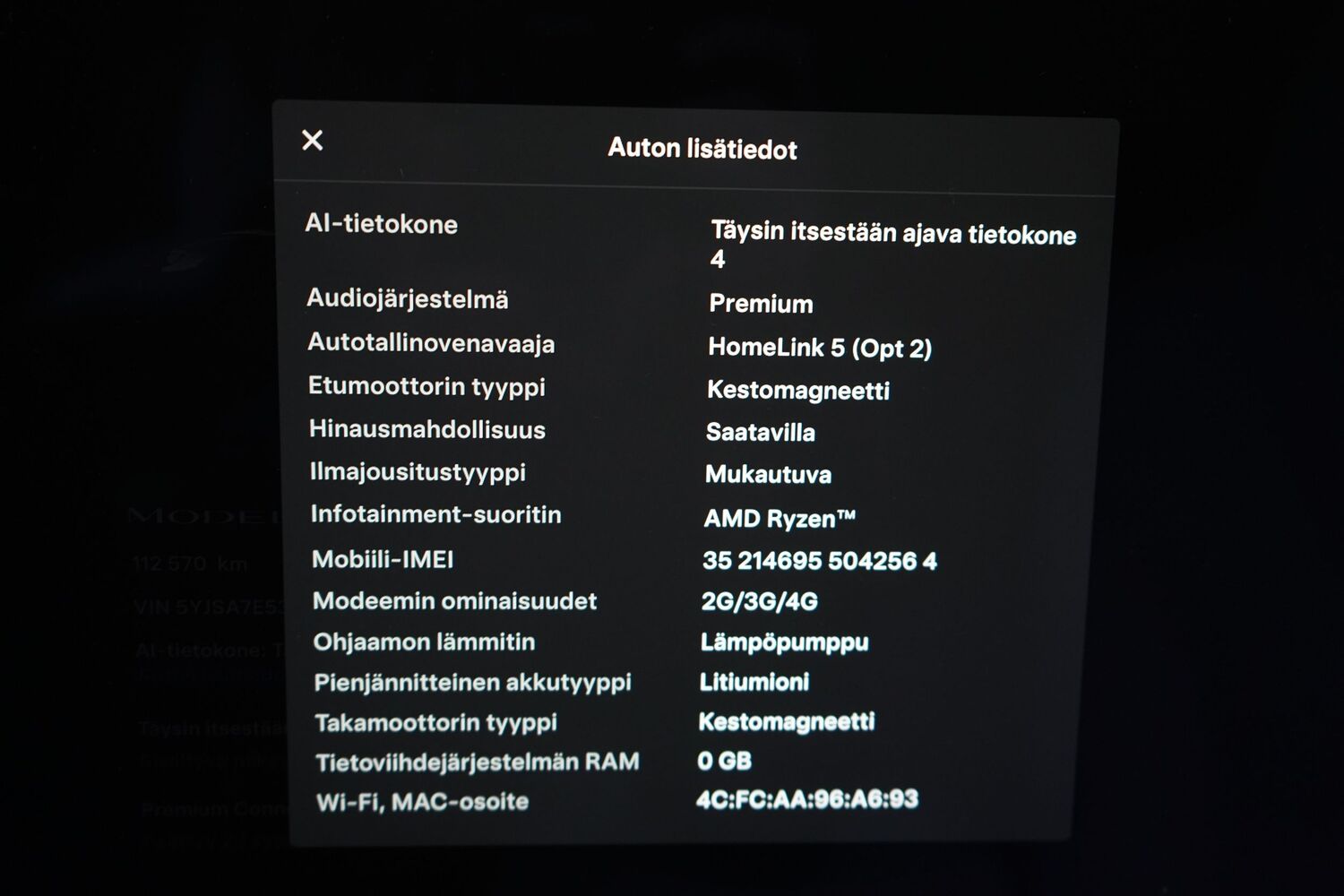 Tesla Model S vaihtoauto