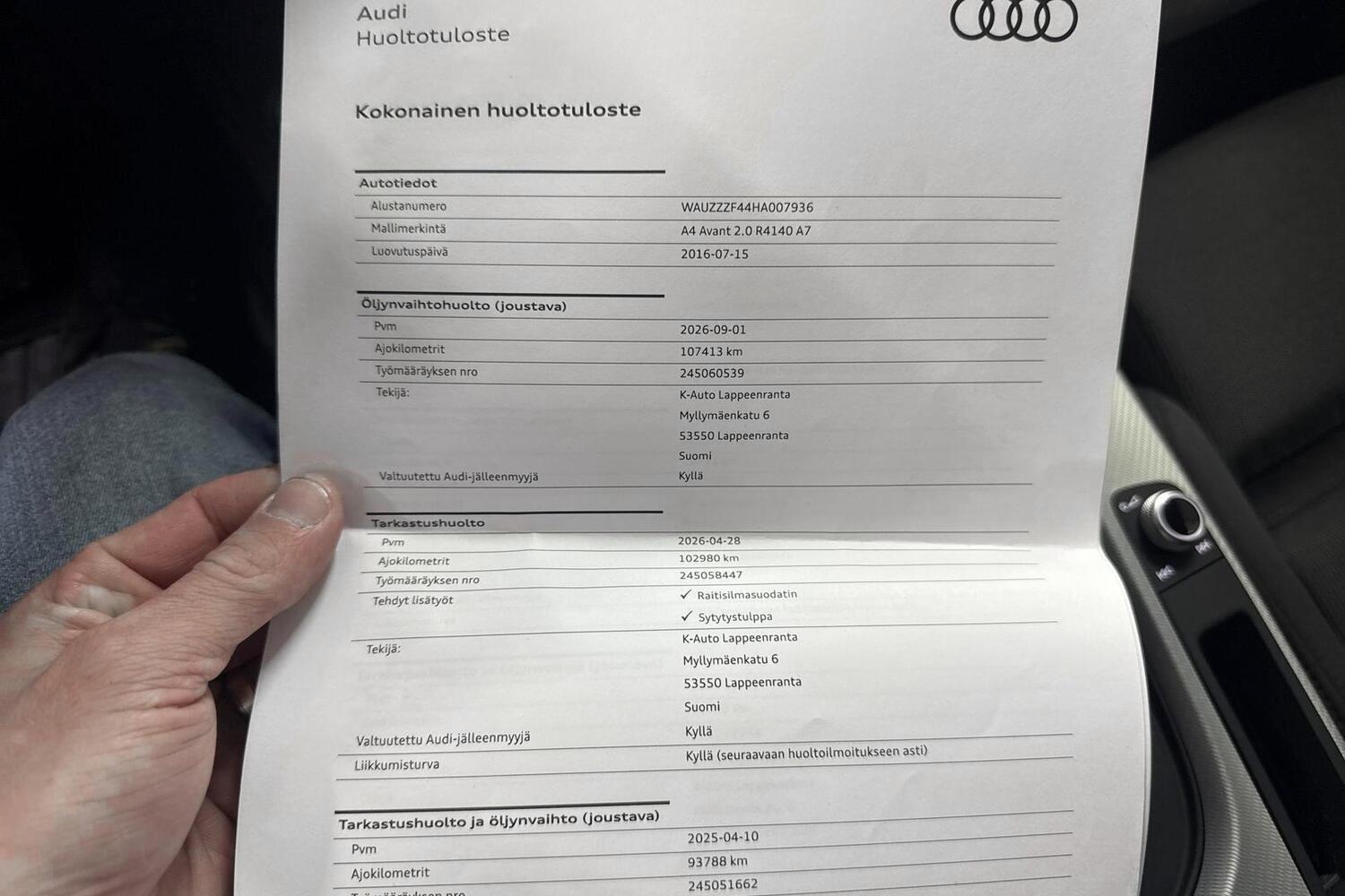 Audi A4 vaihtoauto