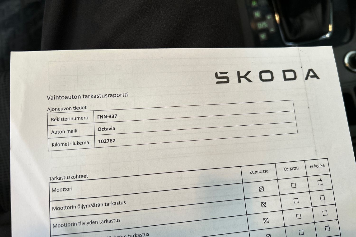 Skoda Octavia vaihtoauto