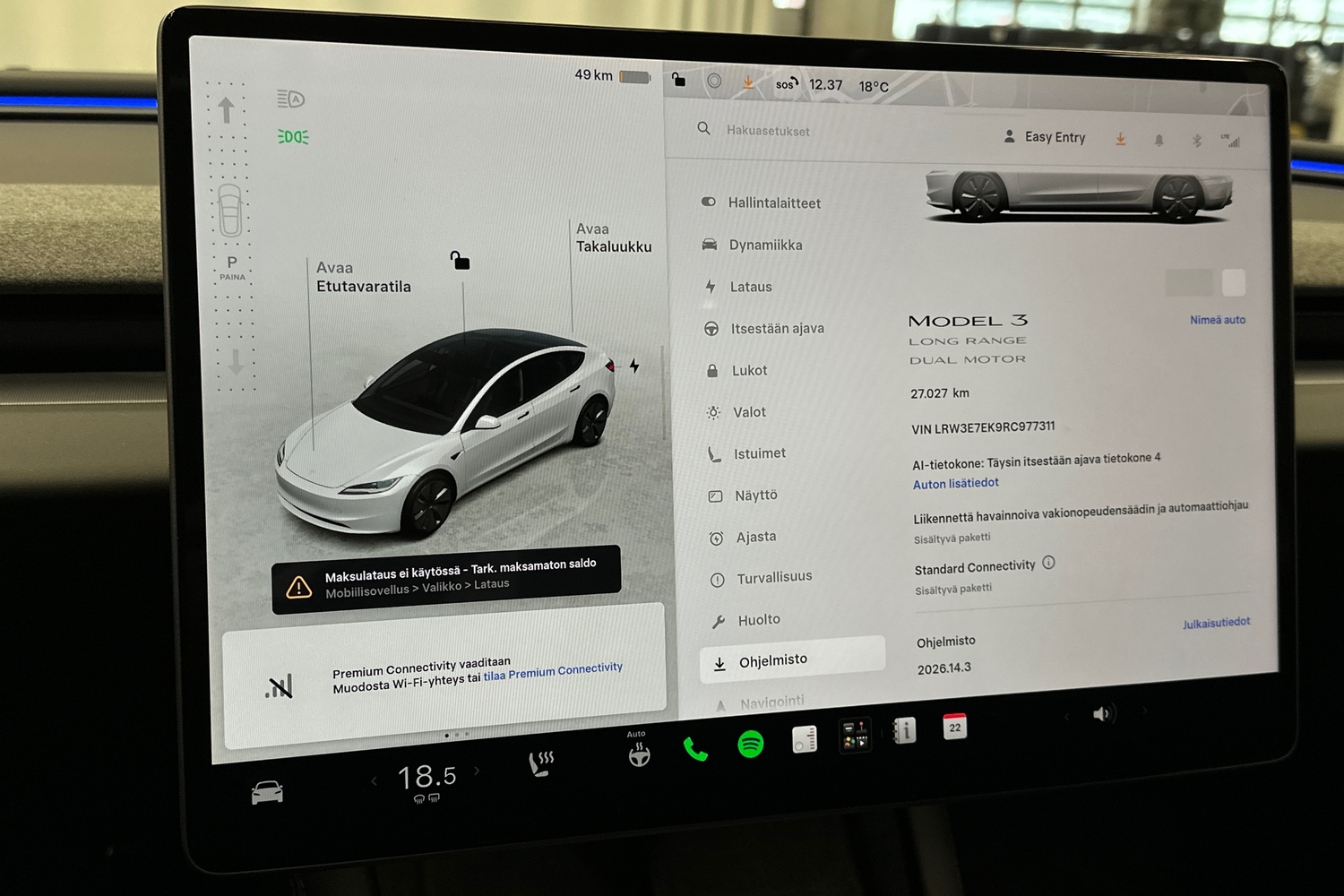 Tesla Model 3 vaihtoauto