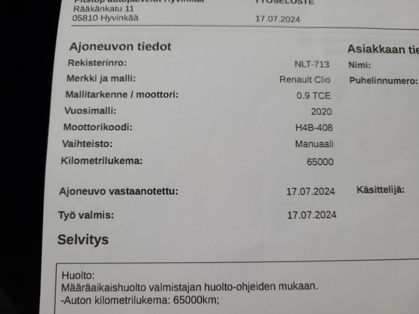 Renault Clio vaihtoauto