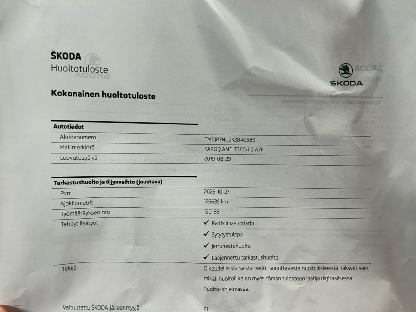 Skoda Karoq vaihtoauto