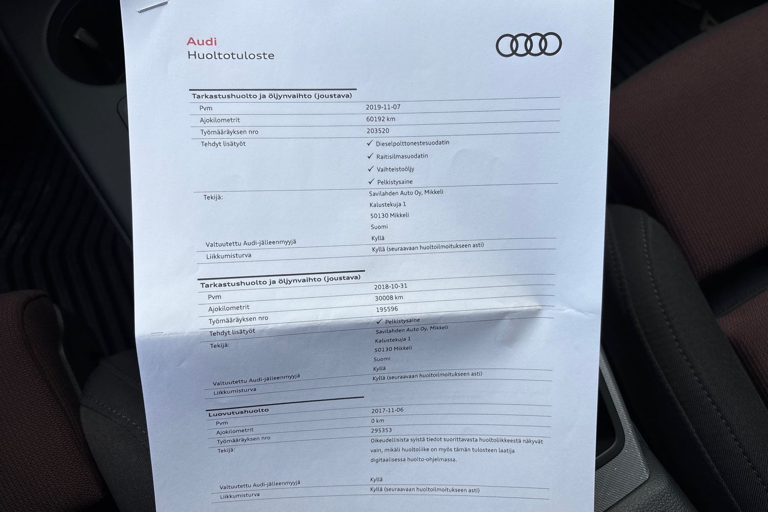 Audi A4 vaihtoauto