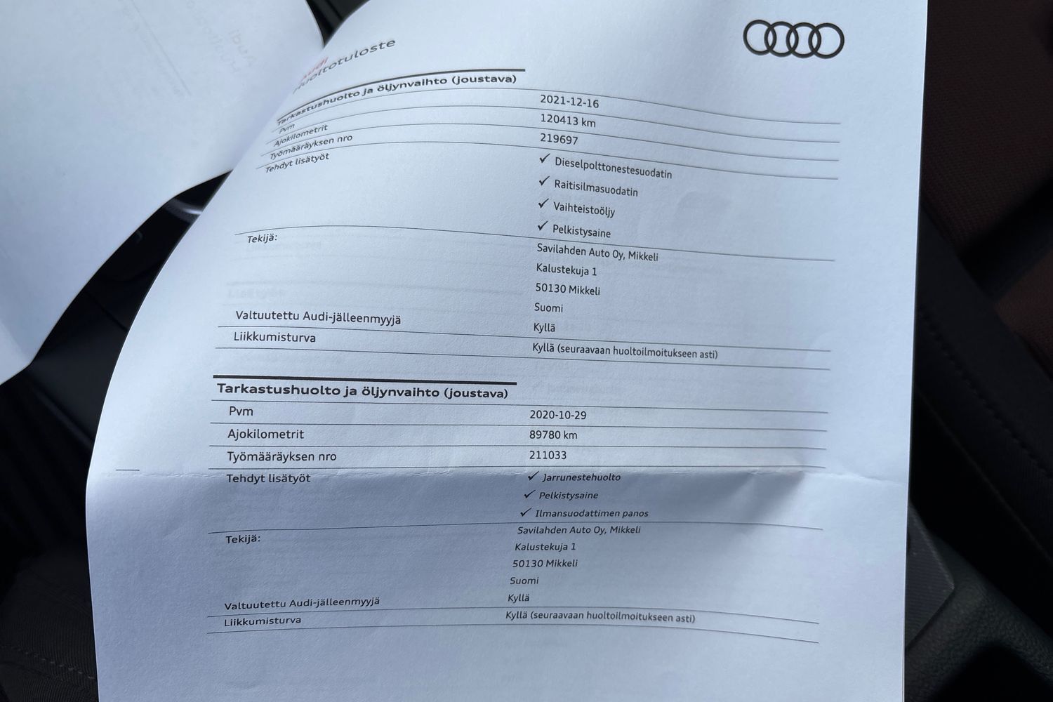 Audi A4 vaihtoauto
