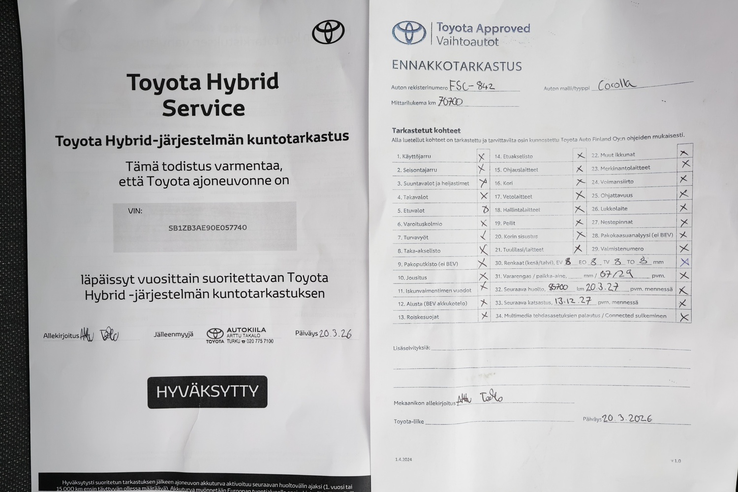Toyota Corolla vaihtoauto