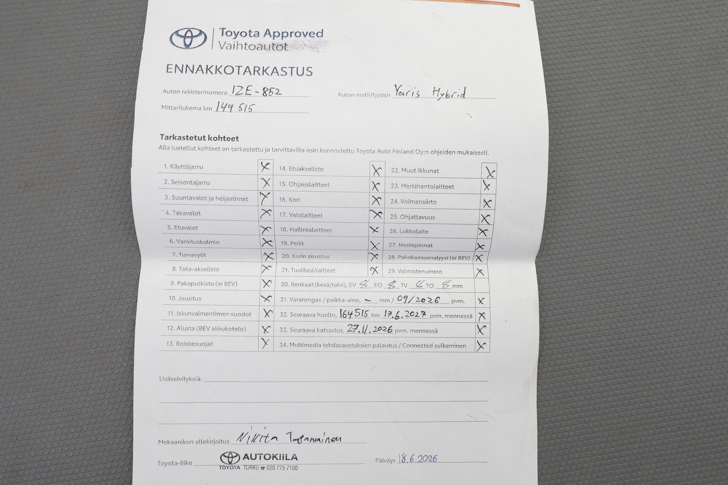 Toyota Yaris vaihtoauto