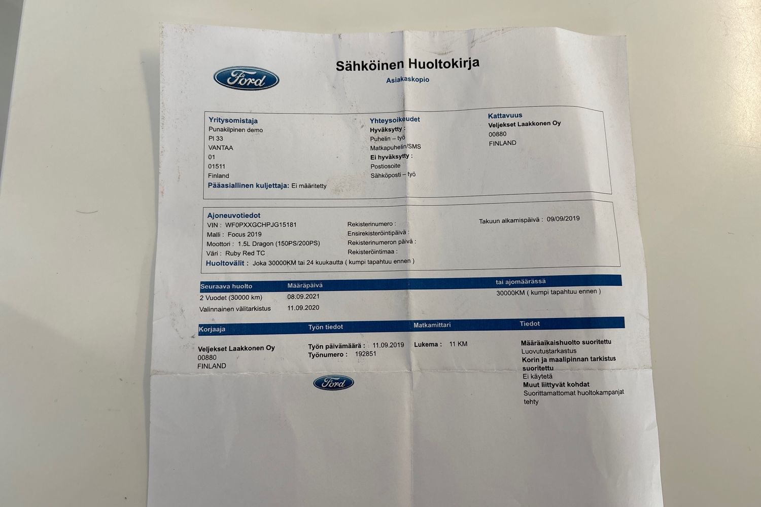 Ford Focus vaihtoauto