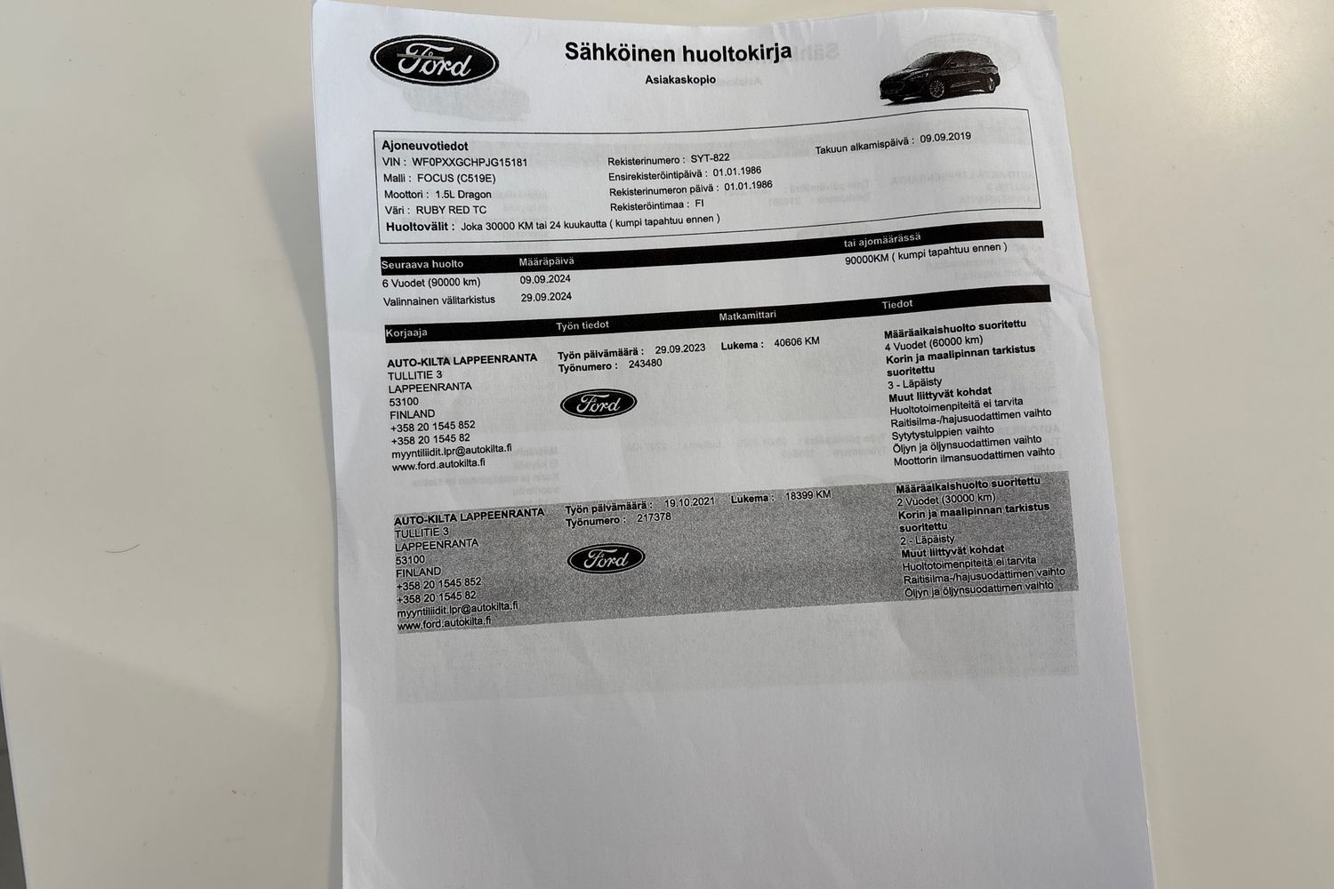 Ford Focus vaihtoauto