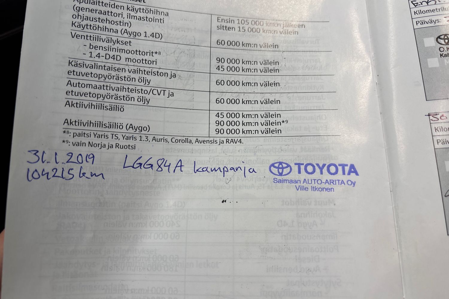 Toyota Avensis vaihtoauto