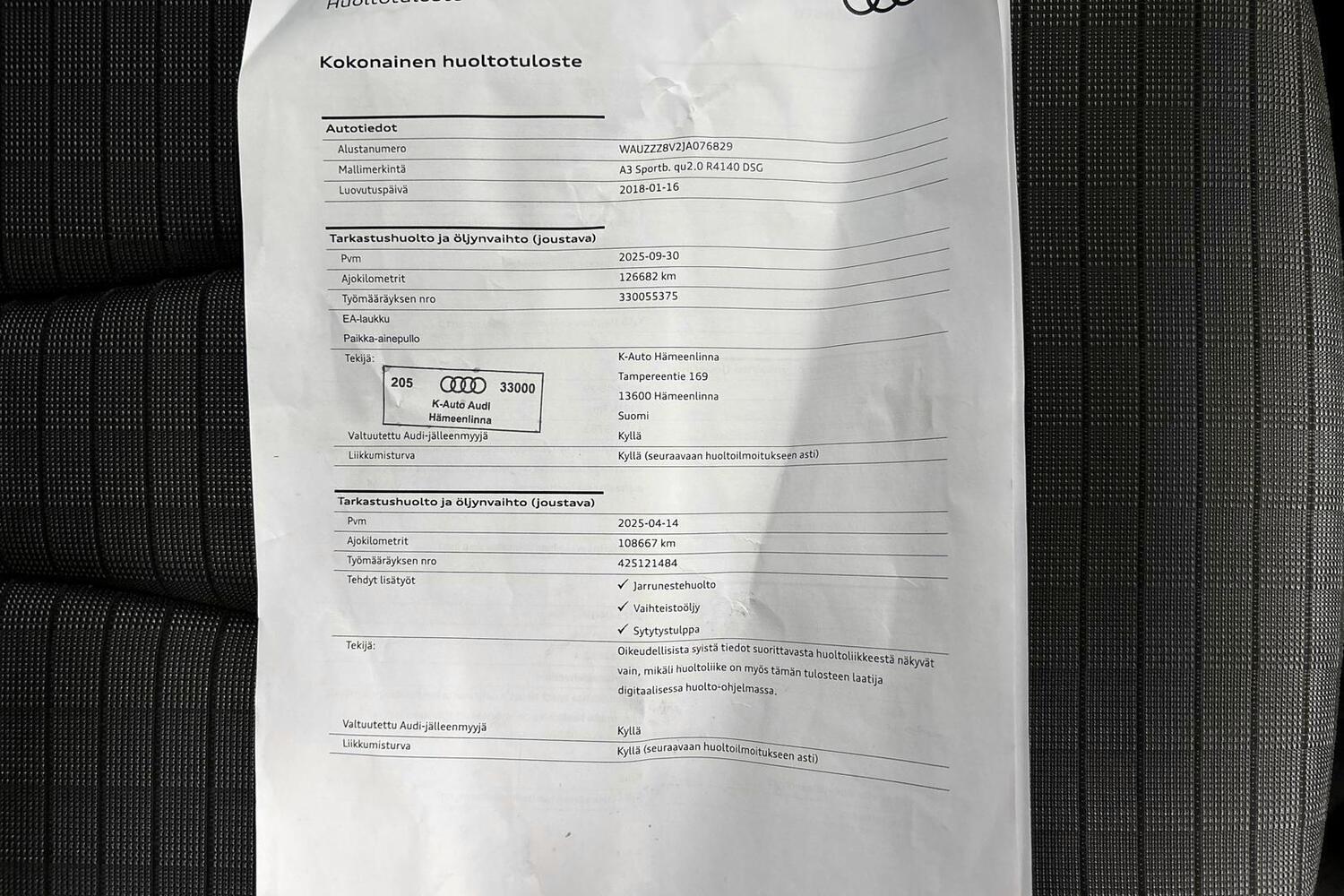 Audi A3 vaihtoauto