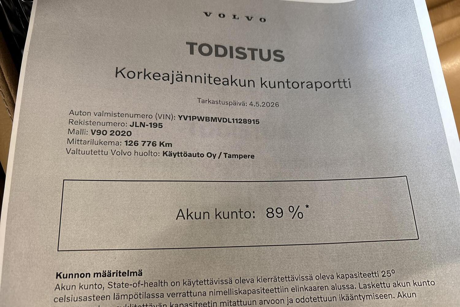 Volvo V90 vaihtoauto