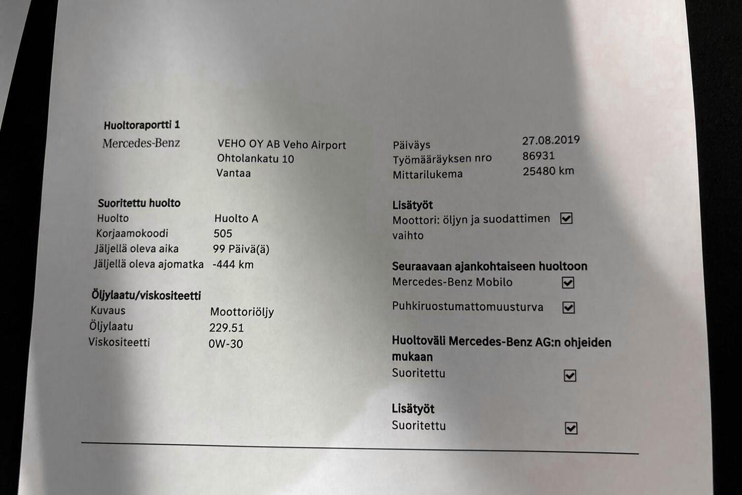 Mercedes-Benz A vaihtoauto