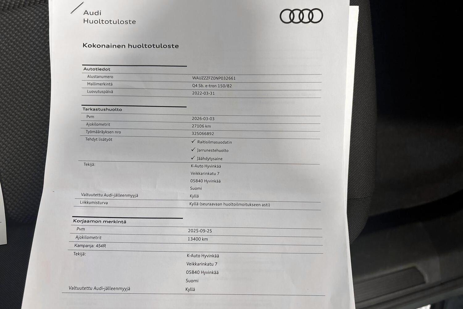 Audi Q4 e-tron vaihtoauto