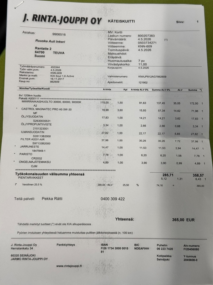 Kia Soul vaihtoauto