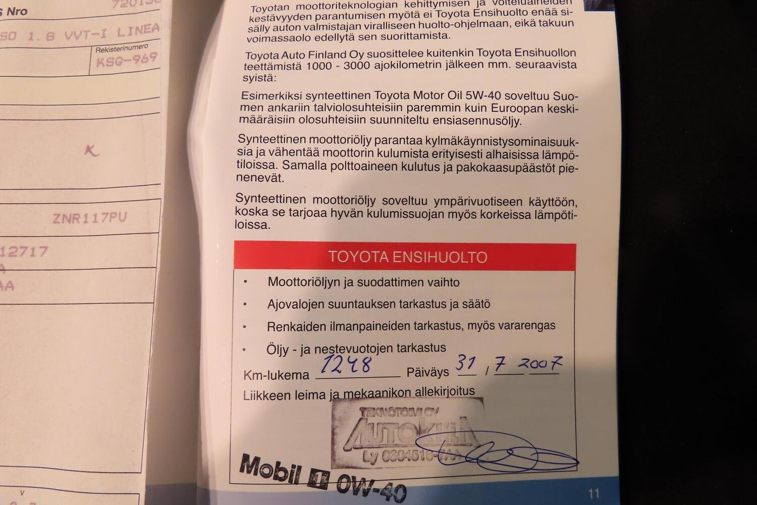 Toyota Corolla vaihtoauto
