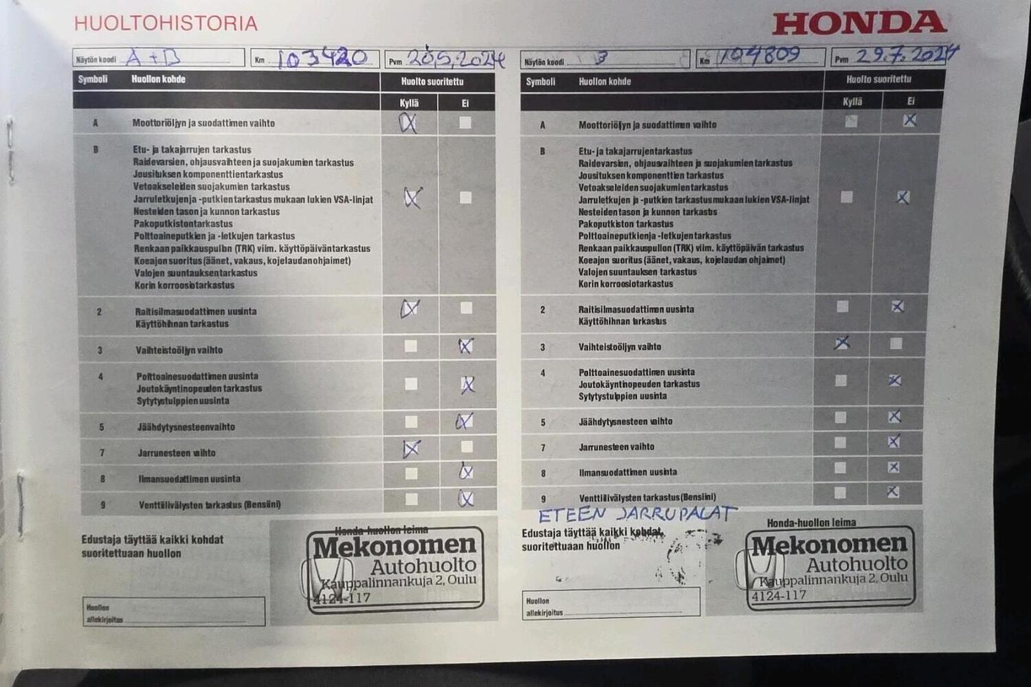 Honda Civic vaihtoauto